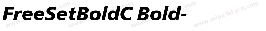 FreeSetBoldC Bold字体转换